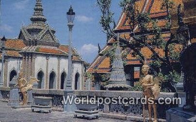 Emerald Buddha Temple Bangkok Thailand Unused 