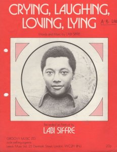 Labi Siffre Crying Laughing Loving Lying 1970s Soul Sheet Music