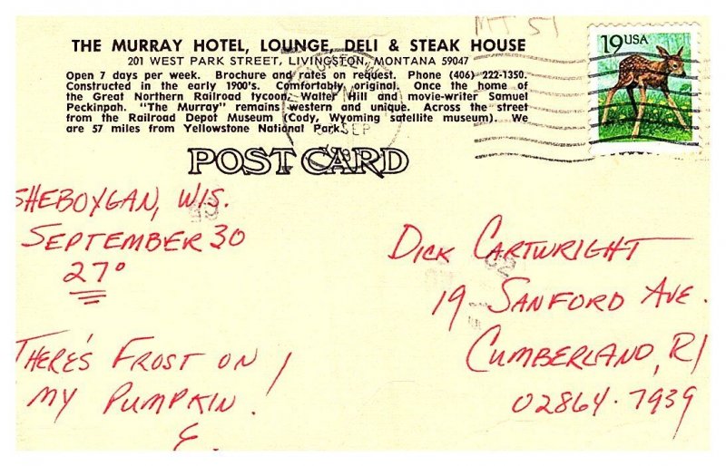 Montana Livingston , Murray Hotel