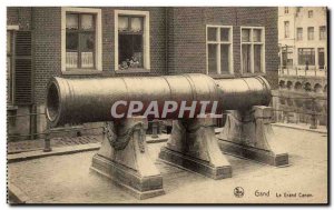 Belgie Belgium Ghent Old Postcard The big gun