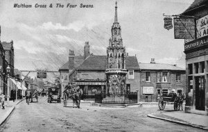 Herefordshire, England - The Waltham Cross and The Four Swans - 1900s