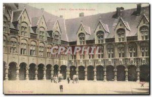 Old Postcard Liege Court courthouse
