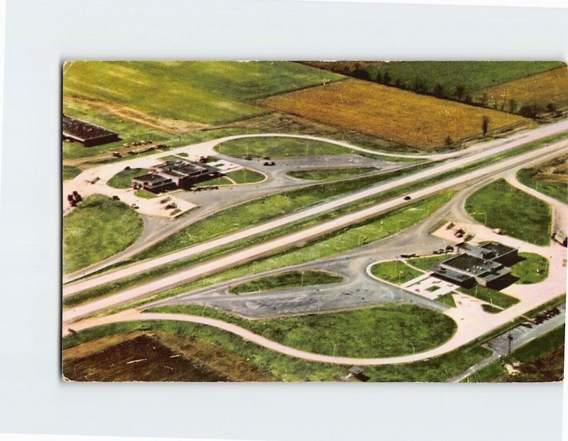 Aerial View of Service Plaza Indiana East-West Toll Road USA M-200734