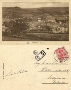 luxemburg, ETTELBRÜCK, Panorama, Railway Station (1927) Postcard