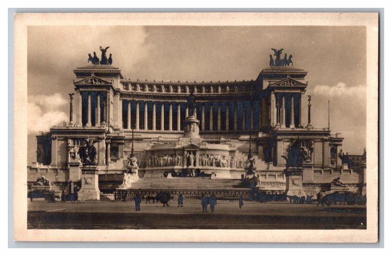 Postcard Rome Italy Monumento Vittorio Emanuele II Vintage Standard View RPPC