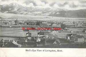 MT, Livingston, Montana, Bird's Eye View, Residential & Business Areas