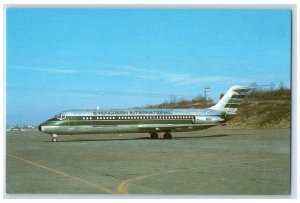 c1950's Evergreen International Aviation Passenger Airplane Advertising Postcard