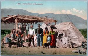 PIUTE INDIAN CAMP NEVADA ANTIQUE POSTCARD