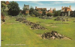 Dorset Postcard - Abbey Ruins - Shaftesbury    A5805