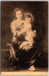 1910's Mother And Child Portrait Posted Antique Art Postcard