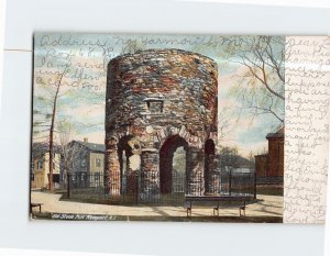 Postcard Old Stone Mill Newport Rhode Island USA