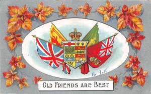 br105571 old friends are best canada litho heraldic uk