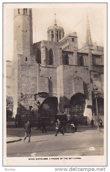 RP; Spain. Barcelon , Facade of Cathedral , 20-30s #2