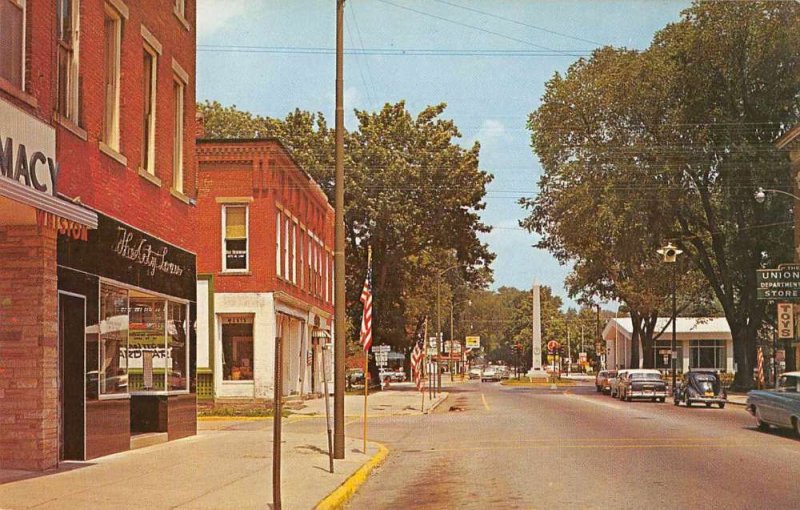 Mount Gilead Ohio Main Street Business District Vintage Postcard JH230728