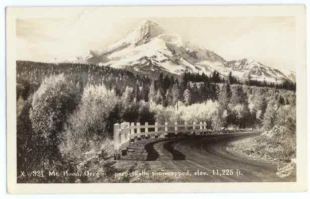 RPPC Mt. Hood, Oregon, OR, perpetually snowcapped, elev. 11,225 ft.