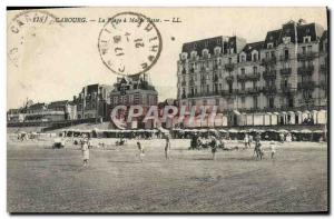 Old Postcard Cabourg La Plage Maree Basse