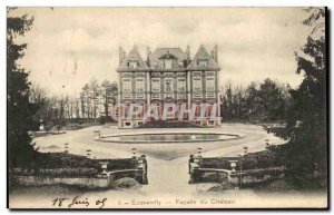 Old Postcard Ecquevilly Facade du Chateau