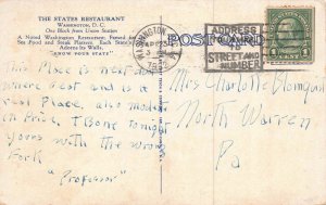 Postcard The States Restaurant in Washington D.C.