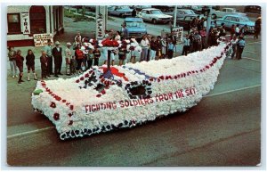 HAZEL PARK, MI Michigan ~ Memorial Day Parade 1ST PRIZE FLOAT 1966 Postcard