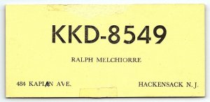 1960s HACKENSACK NJ RALPH MELCHIORRE HAM RADIO CALL LETTER POSTCARD P3834
