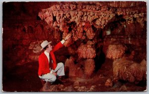 Stanton Missouri 1953 Postcard Grape Vineyard Rock Formation Meramec Caverns