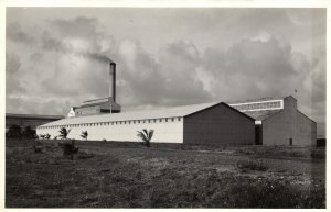 dominican republic, BARAHONA, Sugar Refinery Warehouses (1940s) RPPC Postcard