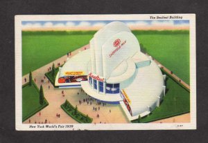 NY New York World's Fair 1939 Sealtest Ice Cream Sheffield Milk Postcard