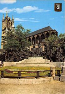 BG12112 monument van eyck and cathedral st baaf   gent gand  belgium