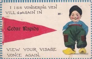 Iowa Cedar Rapids 1912 Pennant Series