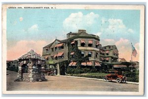 1927 Green Inn Exterior Scene Narragansett Pier Rhode Island Posted Postcard