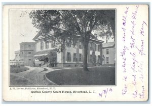 1908 Exterior View Suffolk County Court House Riverhead New York Posted Postcard