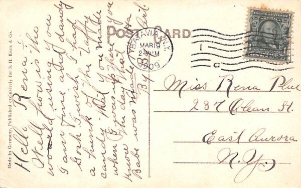 Batavia Hospital New York Postcard