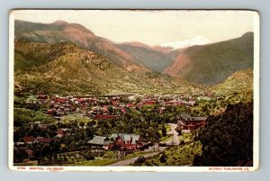 Manitou CO- Colorado, Aerial Scenic View Of Town Area, Vintage Postcard 
