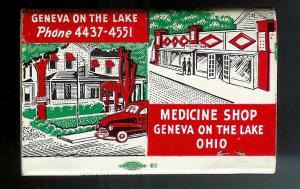 GENEVA-ON-THE LAKE 1950's Lightly Struck Matchbook