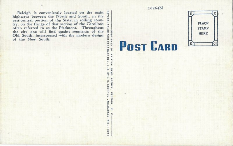 Bus Station in Raleigh North Carolina 1940s Cars