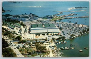 Miami Florida~Air View Of Dinner Key Auditorium In Coconut Grove~Vintage PC