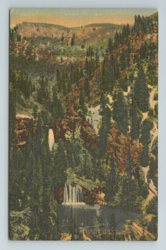 Panorama Hanging Lake Glenwood Springs Canon Highway US 24 Colorado CO Postcard