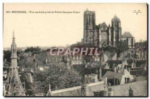 Old Postcard Bourges Central Vue Prize Du Palais Jacques Coeur