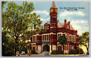 Brunswick Georgia~City Hall~Built 1889~Victorian Queen Anne~Clock Tower~Linen