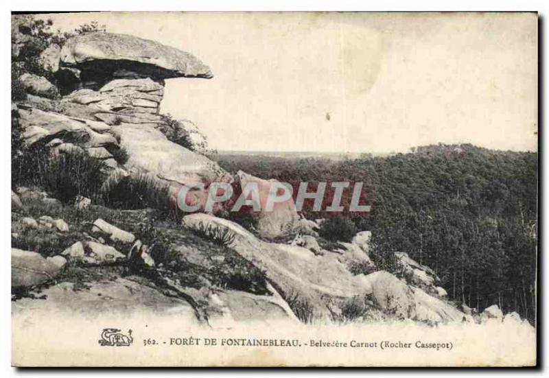 CPA forêt de Fontainebleau Belvedere Carnot 