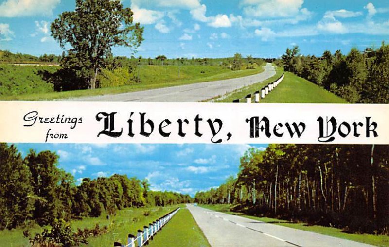 Liberty, New York, USA Greetings From Unused 