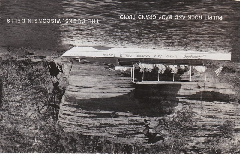 Wisconsin Dells Duck At Pulpit Rock and Baby Grand Piano 1959 Real Photo