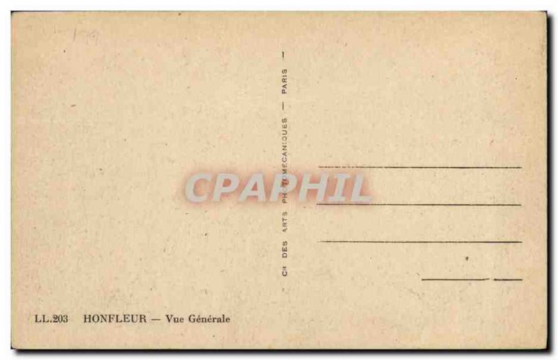Postcard Old Honfleur Vue Generale