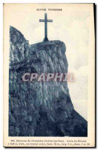 Postcard Old Savoie tourism Surroundings of Chambery Challes les Eaux Cross N...