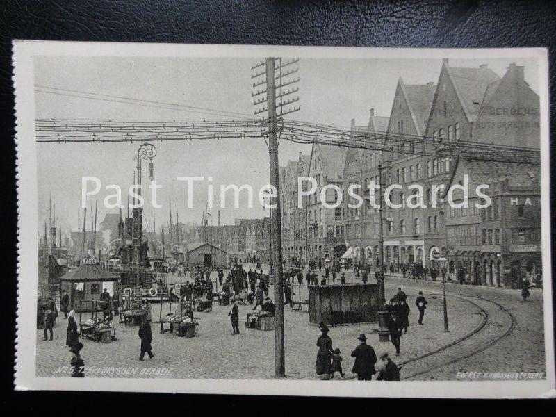 c1907 - Bergen, Tyskebryggen - Pub by: K Knudsen & Co