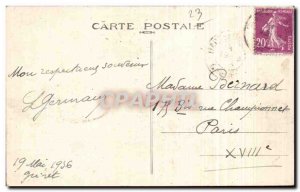 Old Postcard Gueret poetic