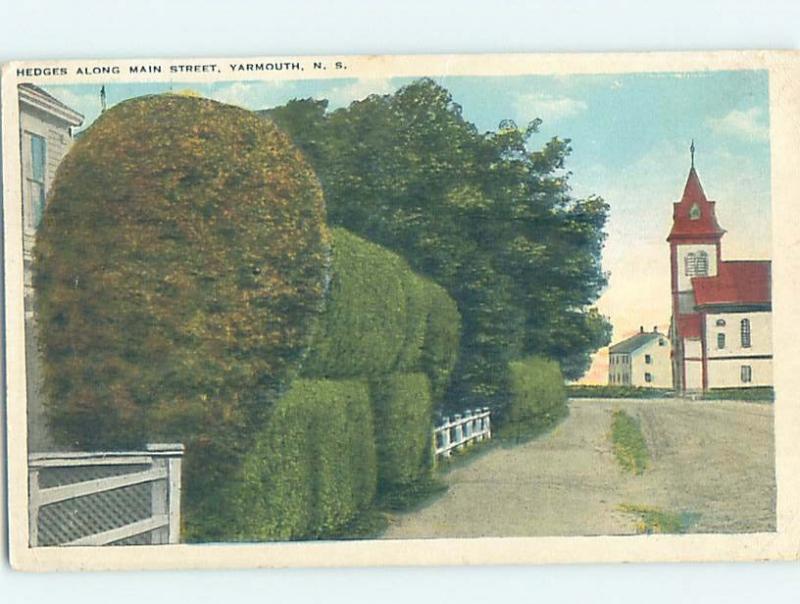 W-Border STREET SCENE Yarmouth Nova Scotia NS W1940