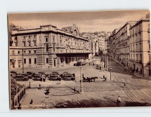 Postcard Stazione Di Mergellina, Naples, Italy