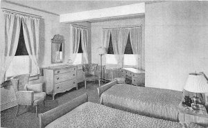 Washington DC 1940s Postcard New Colonial Hotel Room View