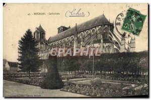 Old Postcard Bourges Cathedral